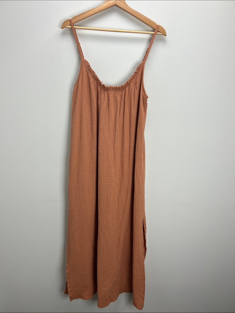 Chaser Cotton Gauze Maxi Dress Womens Small Lightweight Beachy Cover Up